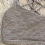 Lululemon size 6 Women's Strappy Gray Sports Bra excellent condition Photo 4
