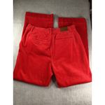 Judy Blue Red Corduroy Wide Leg Pants Women's 14W Flare Button Fly Photo 4
