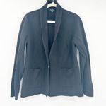 Summersalt Womens Ribbed Knit Sweater Blazer Shawl Collar Jacket Size L Black Photo 2