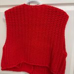 Red knit Sweater Size M Photo 1