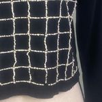 ZARA TRAFALUC black boxy cut sweater with pearlized beading. Size Small. EUC Photo 8