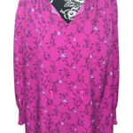 Ava & Viv  Boho Bird Print Peasant Blouse Photo 0