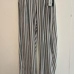 NWT LaLa Muse Women’s Striped Stretchy Pants Q12 Black Size M Photo 0