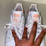 Adidas Stan Smith Sneakers white and coral/peach women’s 5.5 Sneaker NWT Photo 5