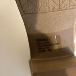 Jellypop  Stylish Tan Ankle Boots peep toe heels side zip Charli NWT booties 8.5 Photo 7