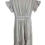 Ava James Linen Striped Ruffle Dress Women’s Size S Summer Cruise Vacation Photo 3