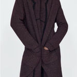 ZARA  Metallic Sparkle Knit Long‎ Line Duster Cardigan Small Photo 0