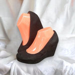 a.n.a  wedge‎ round toe suede heel size 8w Photo 2