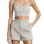 Cinq à Sept Cinq a Sept Silvia Top Corset Crop Gray Heather Size M Photo 0