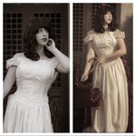 90s corset floral wedding dress Size 4 Photo 1