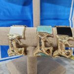 Designer black and gold horse bangle. Price for one. Photo 1