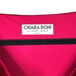 Chiara Boni  La Petite Robe NWOT Garnet Red Triana Velvet Faux Wrap Midi Dress Photo 6