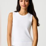 J.Crew Classic Shell Sleeveless Knit Tank Top XS White Cotton Lightweight NWT Photo 0