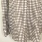 Lafayette 148  linen Button Down Shirt Gingham Plaid Size M Photo 3