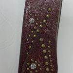 Guess Vintage Belt Maroon Size Medium Photo 3