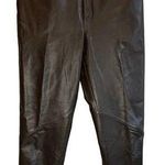 Vintage Vakko Sport Chocolate Brown Leather Pants Photo 0