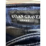 Susan Graver  Cropped Back Fringe Denim Jeans Size 22W petite casual everyday Photo 5