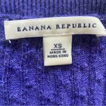 Banana Republic  Purple Cable Knit Wool-Blend Pullover Vest Size XS Photo 1