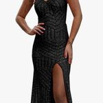 Black Sequin Prom Dress Brand new Size 0 Photo 0