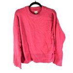 A New Day  Womens Pink Crewneck Sweater Ribbed Hem/Cuffs Size S Photo 0
