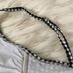 Xhilaration Black White Gingham Tank bikini Top Sz L Photo 13