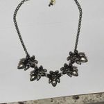 Talbots Signed T -  Statement Bib Costume Necklace Brass Tone / Red Rhinestone Photo 11