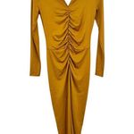 Veronica Beard Gilbert Dress Ruched Antique Gold Size 0 NEW Photo 2