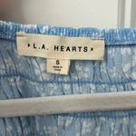 PacSun LA hearts blue floral top, size small Photo 2