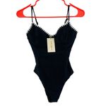 Ramy Brook Addisyn Swimsuit Size Extra Small One Piece NWT Black White Designer Photo 1
