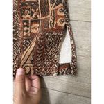 Chico's Vintage ‎ Brown Patterned 100% Cotton Quilted Button-Up Jacket Size 3 Photo 4