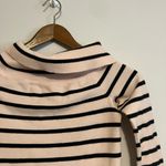 Lilly Pulitzer Clarette Off the Shoulder Peony Blush Stripe Sweater Photo 3