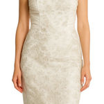 Gunne Sax Vintage  Jessica McClintock Strapless Dress Sequin USA Bow Slit White S Photo 0