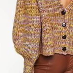 Ba&sh 💕💕 Gilet Haili Reversible Cardigan Sweater ~ Jaune Knit Medium US 8 Photo 6