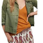 Anthropologie  Ett:Twa Paisley Scarf Print Boho Shorts with Pockets sz M Photo 0