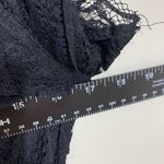 Umgee  Black Lace Dress Size M Boho Romantic Short Sleeve Lined Fit & Flare Photo 4