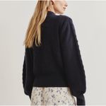 Reformation NWT  Sinclair Wool Sweater‎ in Navy Sz Medium $248 Photo 2