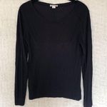 Reiss  Long Sleeve Tee Shirt Black LS Large Photo 0