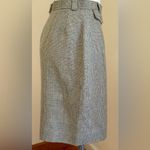 Jones New York Country Retro 70’s Plaid Mini Skirt SZ 10P Yellow Khaki Color Photo 3