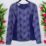 REI Purple and White Reflective Running Jogging Athletic Top Size S Photo 0