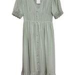 NWT Boutique Light Mint Green Romantic Bridgerton Cottage Midi Dress Photo 0