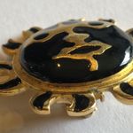 CRAFT Signed Soft Satin Gold Tone Celestial Sun Clip On Earrings Photo 3