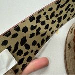 Betsey Johnson Vintage Betsy Johnson Brown Leather Tweed Wide Belt Womens L Chunky Preppy Photo 6