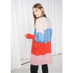 & Other Stories & Other Stories Mohair & Wool Oversized Color Block Cardigan Sz S Photo 1