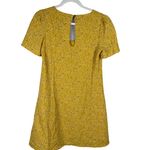 Molly Bracken Fitted Scoop Neck Saffron Yellow Woven Dress Size Small Photo 1