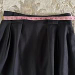 Vintage 80’s 90’s black linen blend pencil skirt classic chic career Photo 8