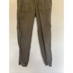 Marine layer  Olive Green Linen Blend Cargo Joggers Pants Womens Small‎ 17416 Photo 2