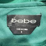 Bebe  Open Back Ruffle Midi Dress Women's Small Green Short Sleeve Hi-Low NWT Photo 6