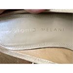 Antonio Melani  Suede Beige Mules Women's with a small comfortable heel 7.5 Photo 3