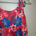 Columbia Red Blue Omni-Freeze Dress Women’s Medium PFG Summer Fishing Outdoor Photo 2