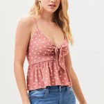 LA Hearts L.A. Hearts Tie Front Babydoll Top Photo 2